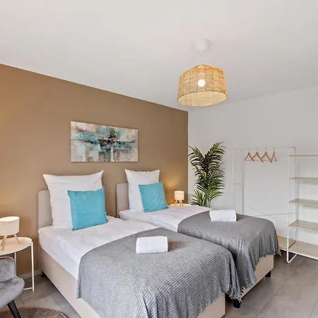 Citynahes 3br-apartment Hotelturmblick Business Apartment Augsburg